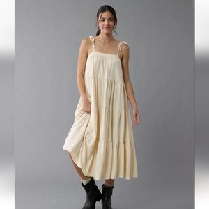 Elegant Cream Maxi Dress